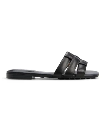 Papuci de piele Gotosandal, Negru