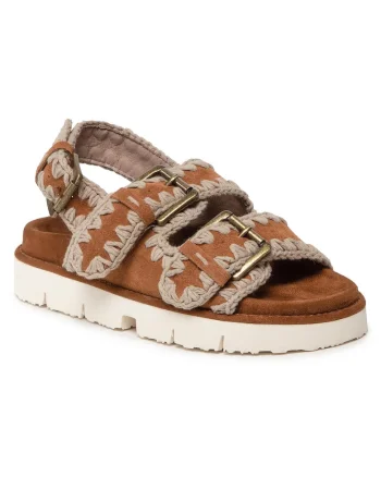 Sandale dama, SW461003A,  Piele naturala, Maro