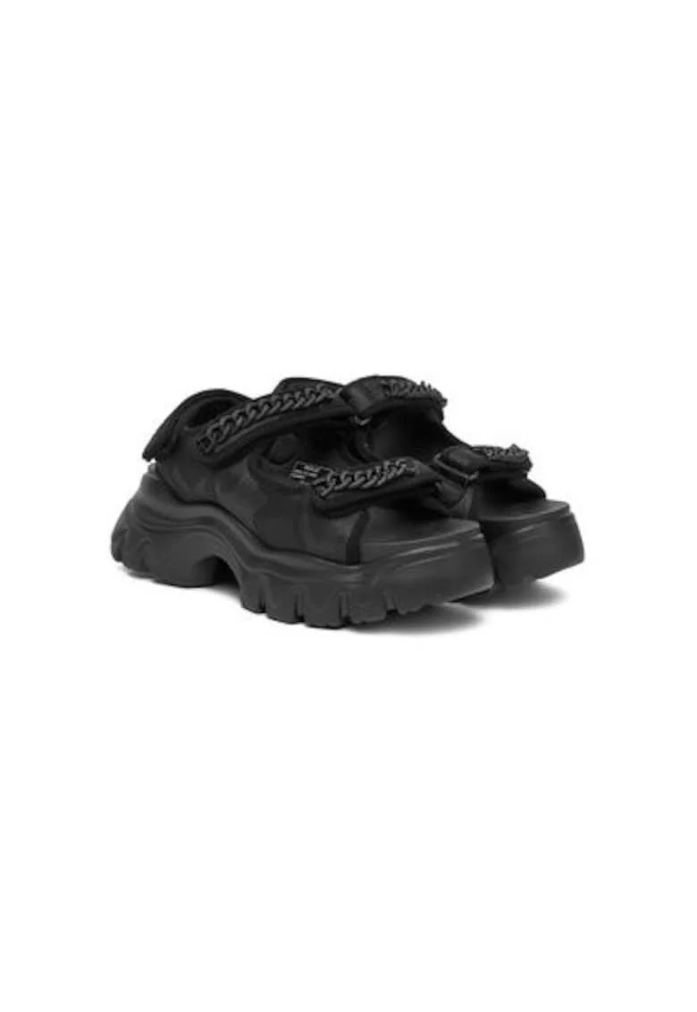 Sandale dama, GWSA6 .000.C0006T,  Piele ecologica, Negru