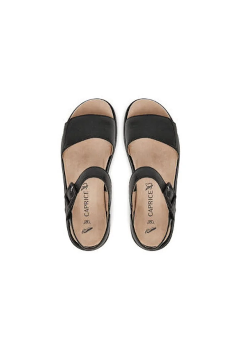 Sandale dama, 9-28717-44,  Piele naturala, Negru