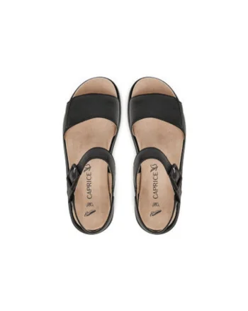 Sandale dama, 9-28717-44,  Piele naturala, Negru