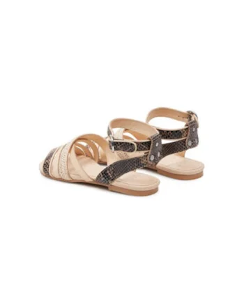 Sandale dama, 85043-PW,  Piele naturala, Bej