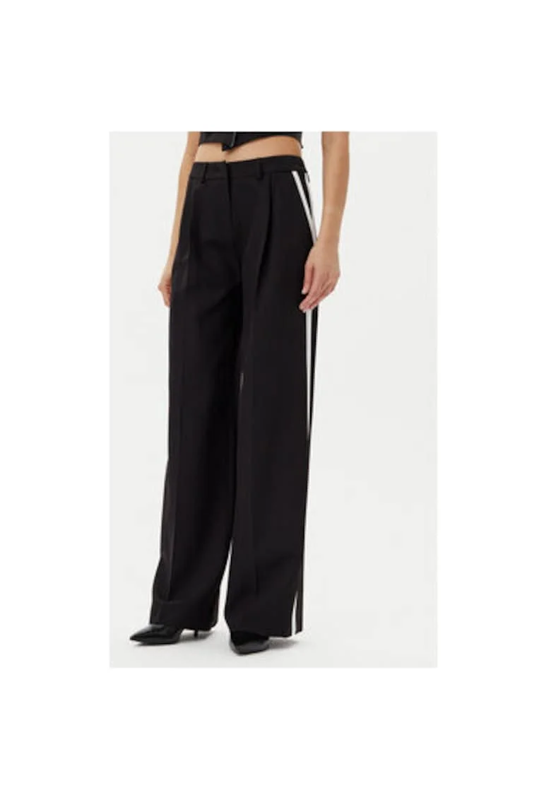 Pantaloni dama  25EB566/43NB, Poliester, Negru, Negru