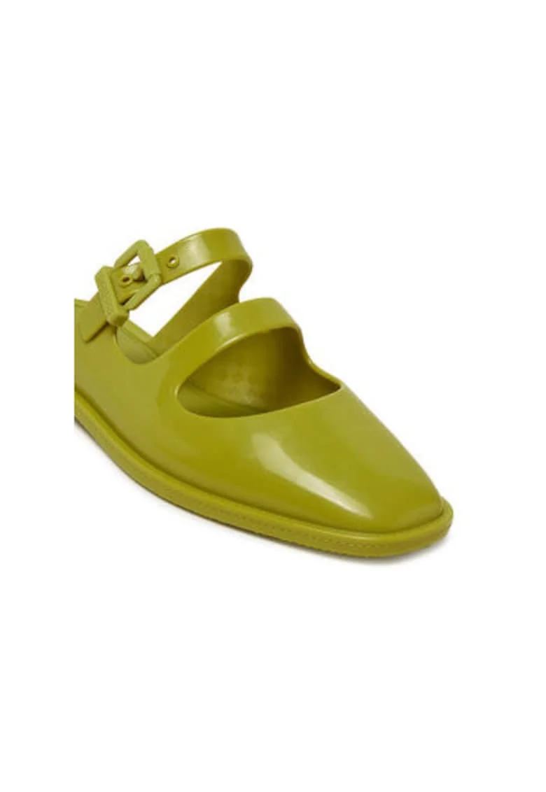 Slapi dama, M 36122,  Sintetic, Verde, Verde