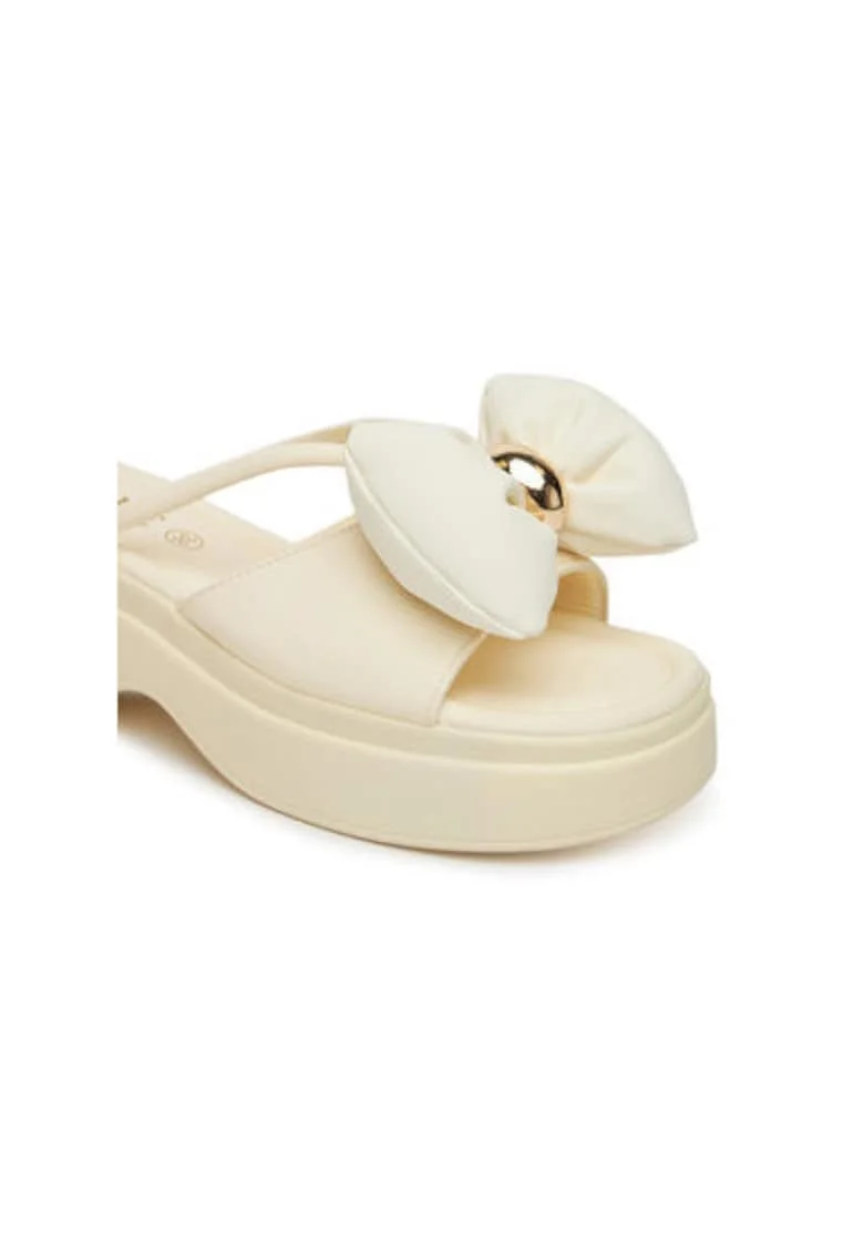 Slapi dama, RR2N4120,  Piele ecologica, Alb