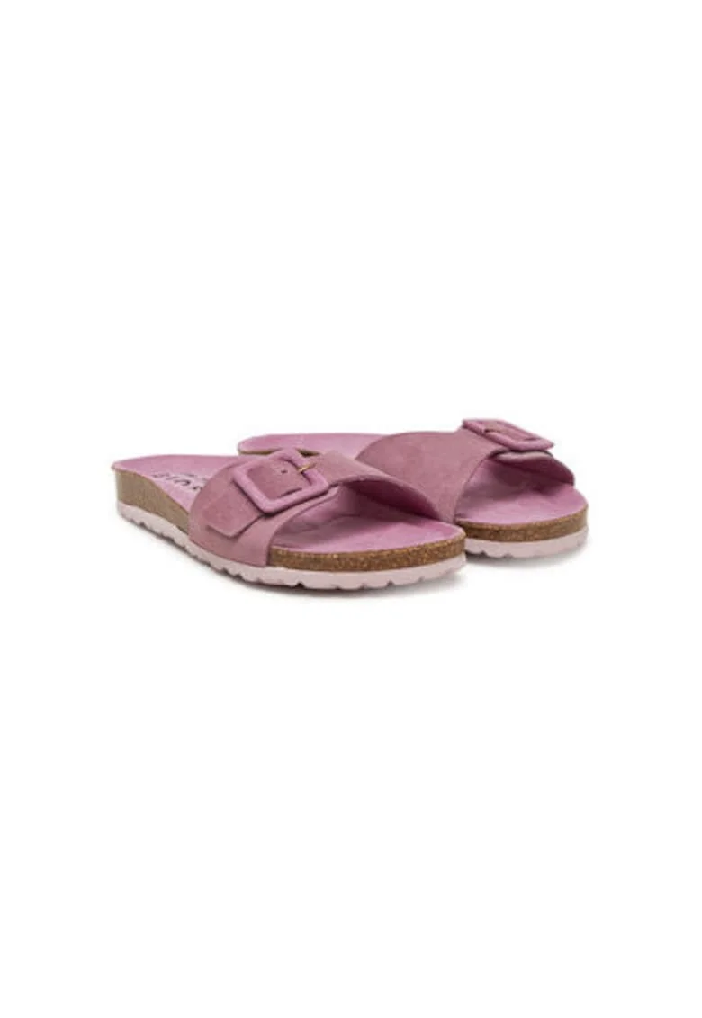 Slapi dama, GLIDE-QT,  Piele naturala, Mov, Mov