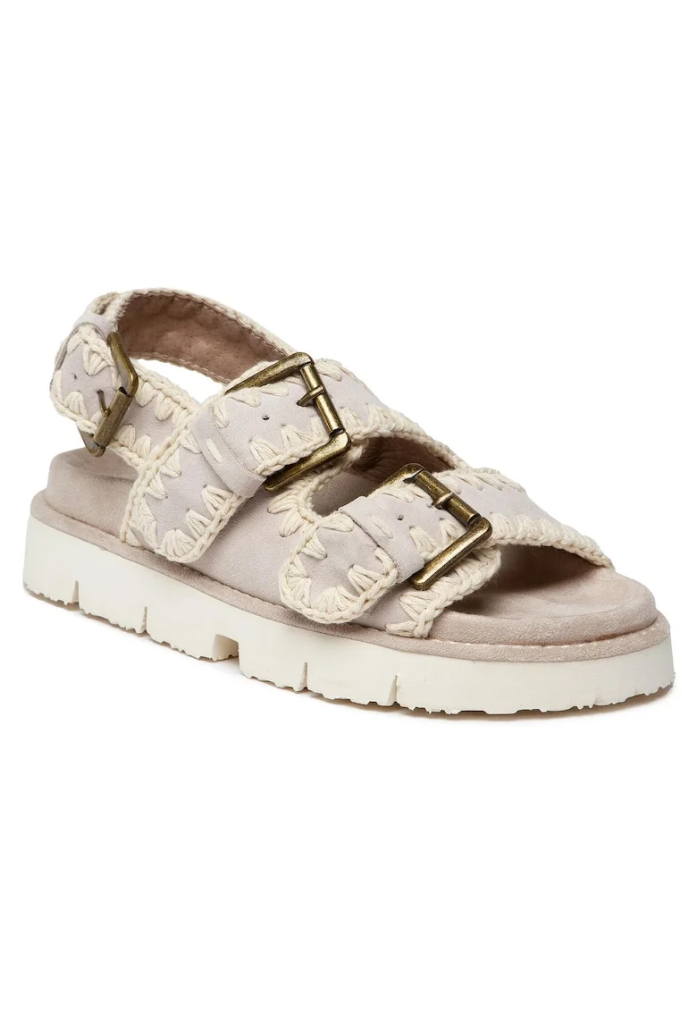 Sandale dama, SW461003A,  Piele naturala, Gri, Gri
