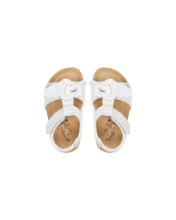 Sandale fete, 7934911,  Piele naturala, Argintiu, Argintiu