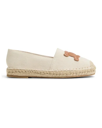 Pantofi loafer cu garnituri de piele Santaclara, Maro/Crem