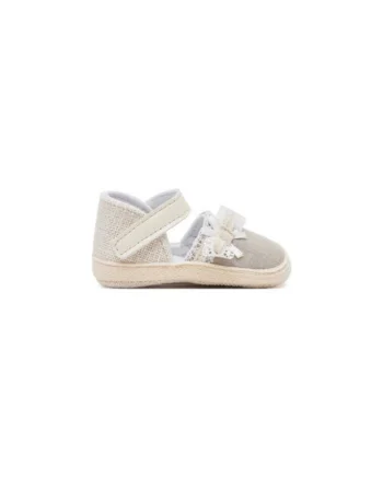 Espadrile fete  9901, Textil, Bej