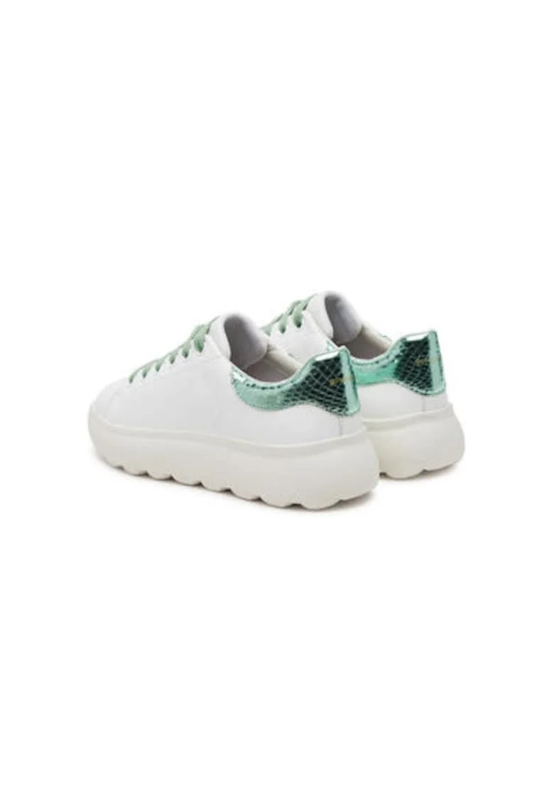 Pantofi sport dama, D45TCD-085KY,  Piele naturala, Alb