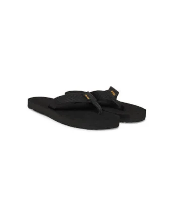 Papuci flip-flop dama  4198, Textil, Negru, Negru
