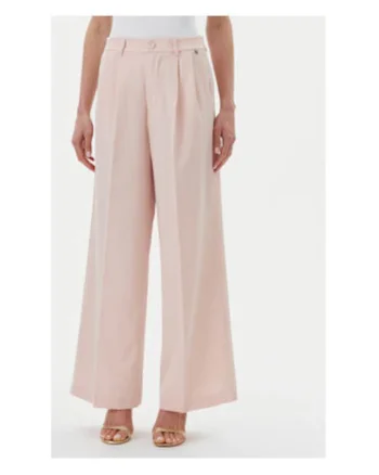Pantaloni dama,  B221 ROSA, roz, poliester-viscoza-elastan