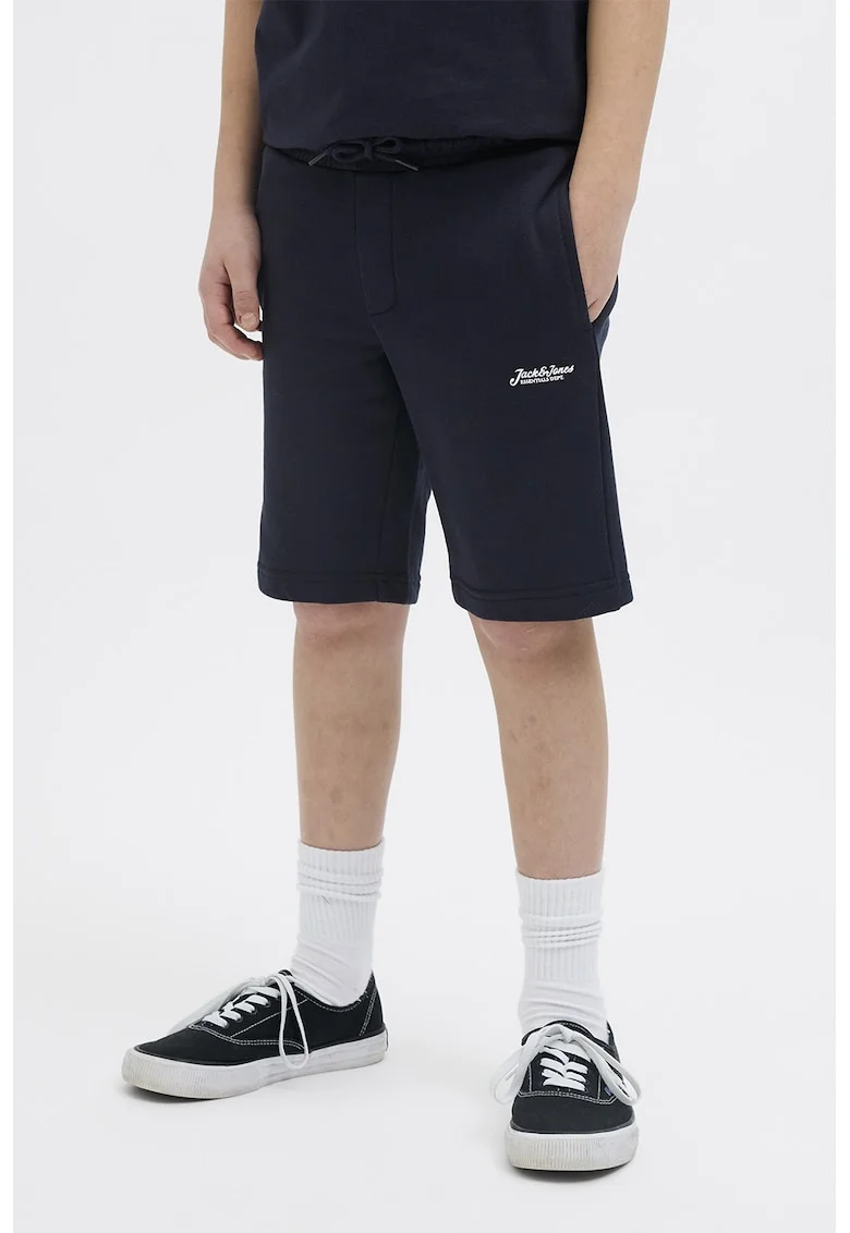 Pantaloni scurti cu detaliu logo discret, Albastru ultramarin