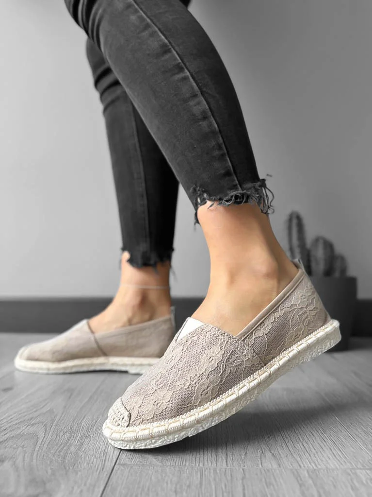 Espadrile dama casual bej Y031