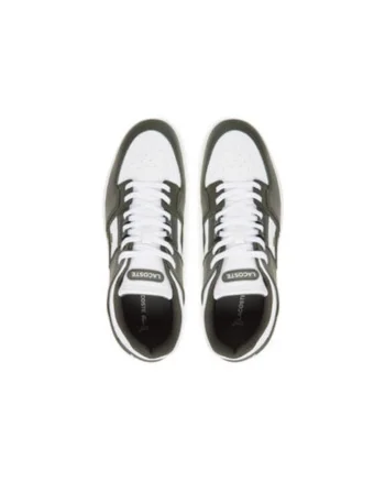 Pantofi sport barbati, 749SMA0037,  Piele naturala, 46 EU, Alb/Verde, Alb/Verde