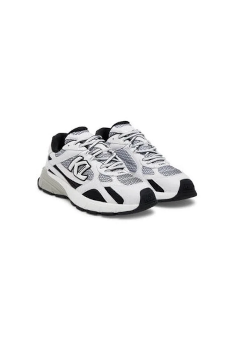 Pantofi sport barbati, KL55525,  Piele naturala, Alb, Alb
