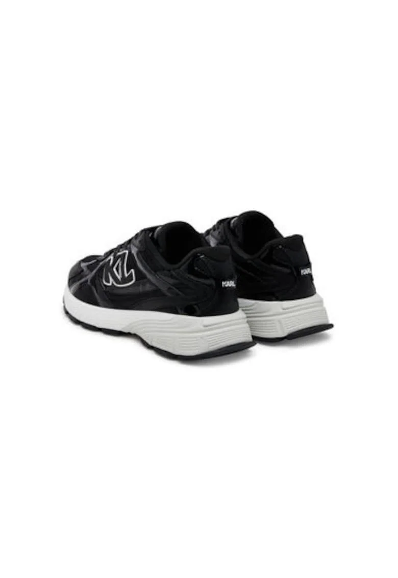 Pantofi sport barbati, KL55525,  Piele naturala, Negru, Negru