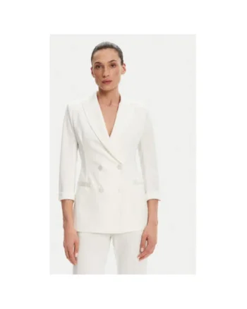 Sacou dama  JU25JAW, Poliester/Elastan, Ecru, Ecru