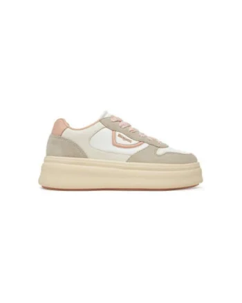 Pantofi sport dama, S5EMERY03/LES,  Piele naturala, Bej