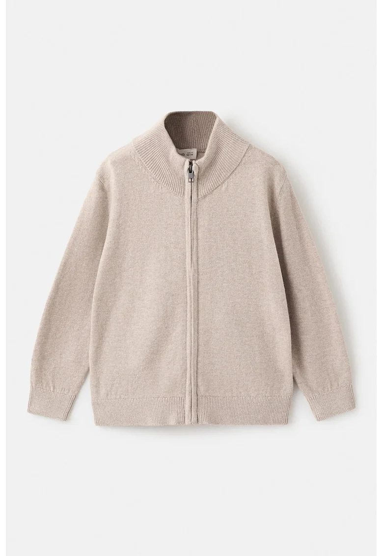 Cardigan tricotat cu fermoar