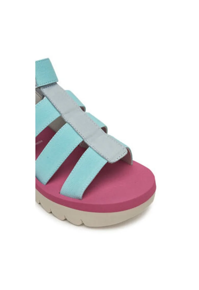 Sandale dama, YOJI198FLY,  Textil, Albastru