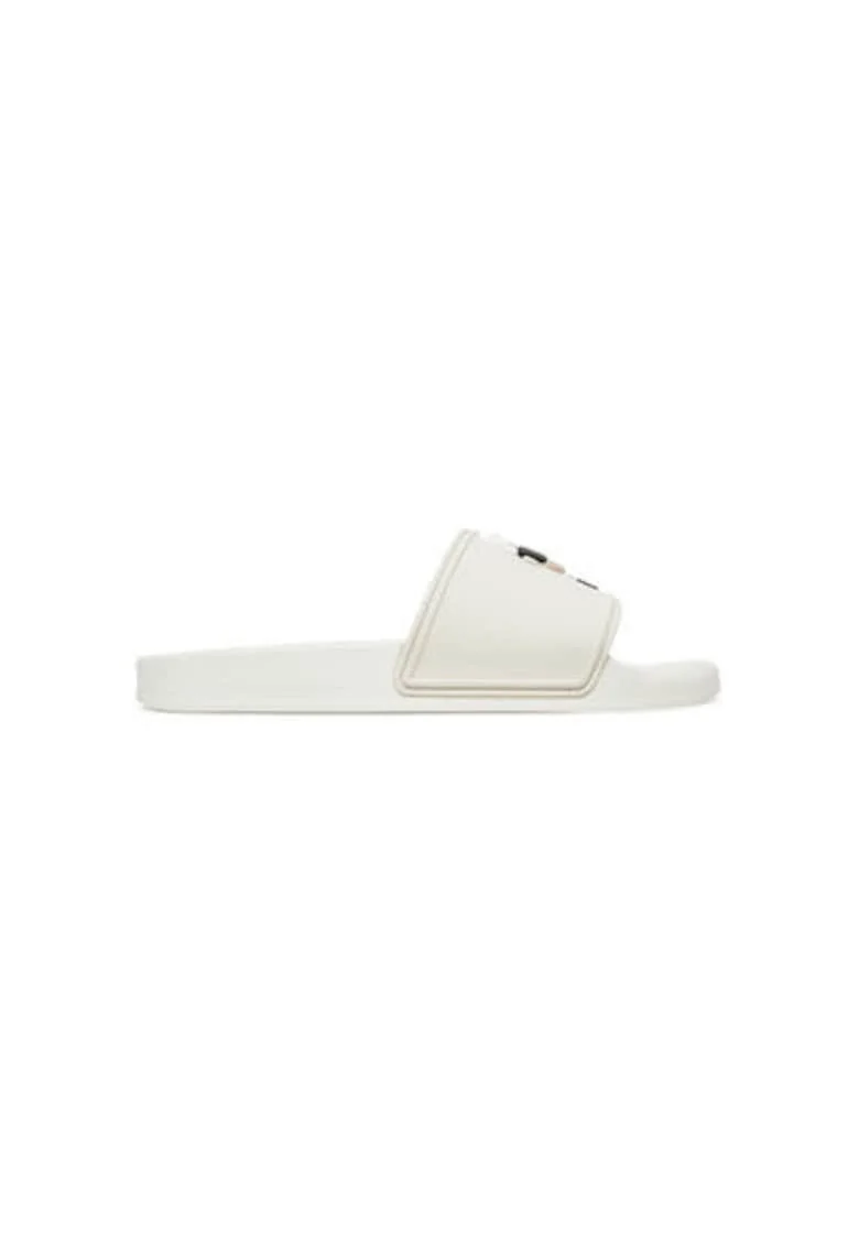 Slapi barbati  KL70005A, Piele ecologica, 46 EU, Alb