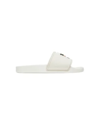 Slapi barbati  KL70005A, Piele ecologica, 46 EU, Alb