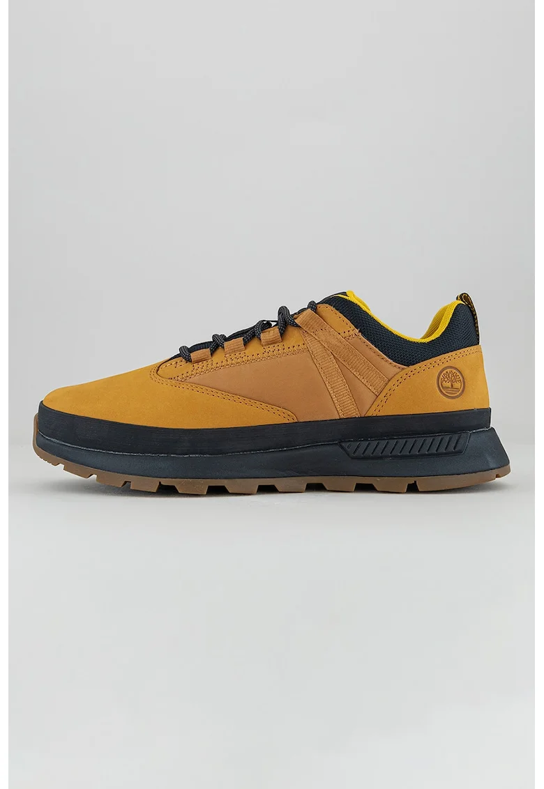 Pantofi sport low cut din piele Euro Trekker, Galben inchis