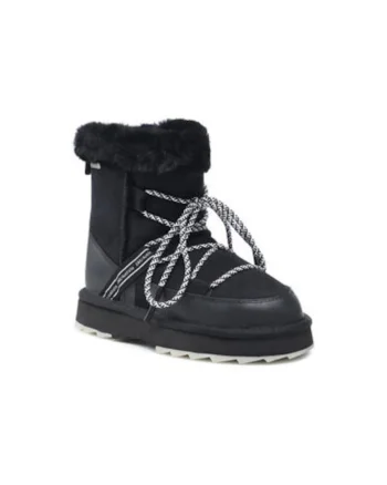 Ghete dama  208550871, Piele naturala, 42 EU, Negru