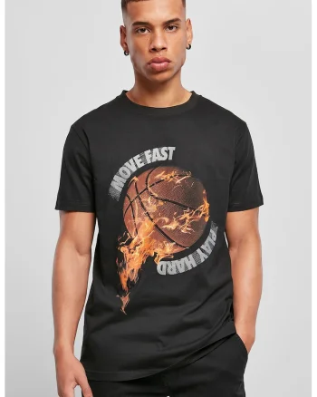 Tricou cu imprimeu grafic, Negru