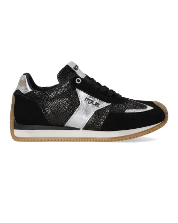 Pantofi sport cu garnituri de piele intoarsa