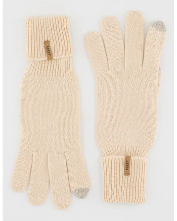 Manusi din tricot Soft Touch, Alb fildes