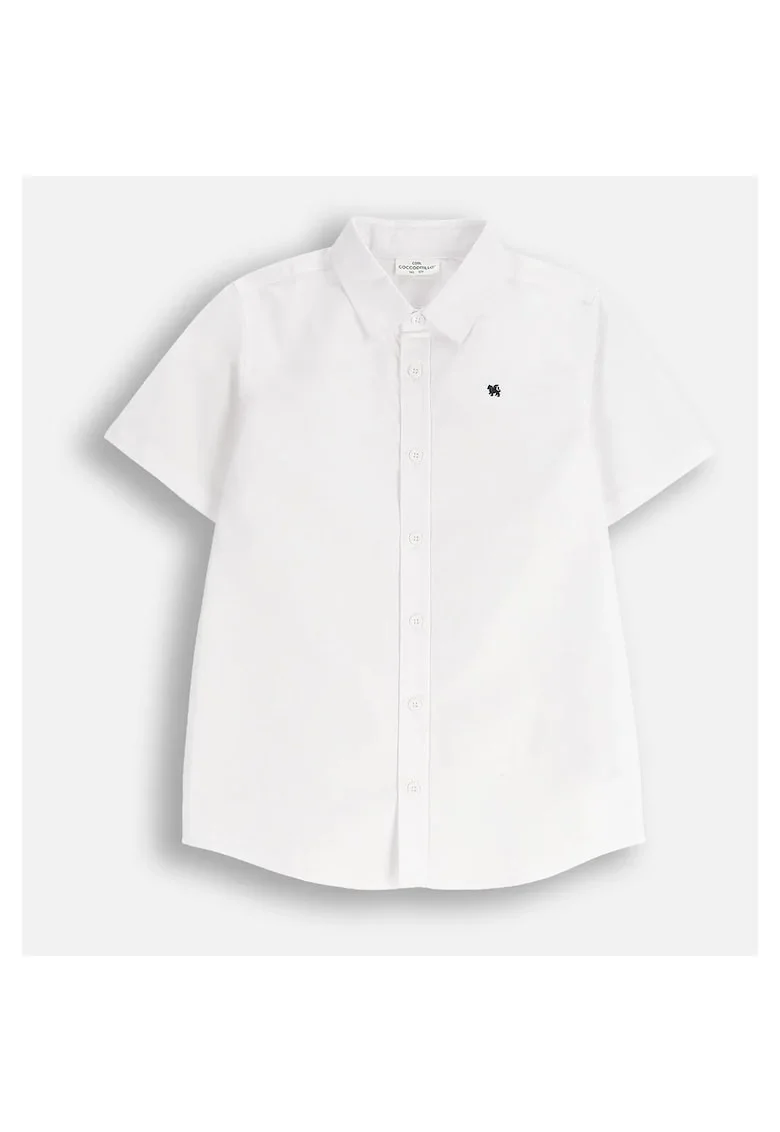 Camasa cu maneca scurta si broderie discreta