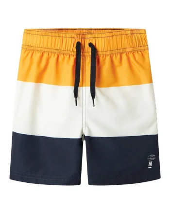 Pantaloni scurti de baie baieti  13239871, Poliester reciclat, Multicolor, Multicolor