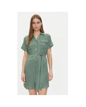 Camasa stil rochie dama  10325828, Viscoza, Verde, Verde