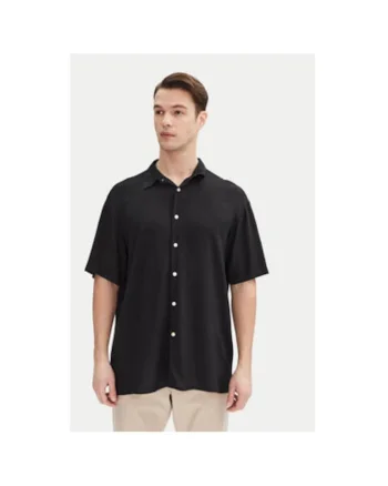 Camasa barbati Jack Jones, 12271078, Viscoza, Negru, Negru