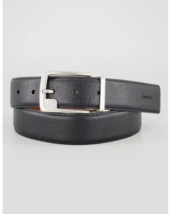 Curea reversibila de piele, Negru/Maro