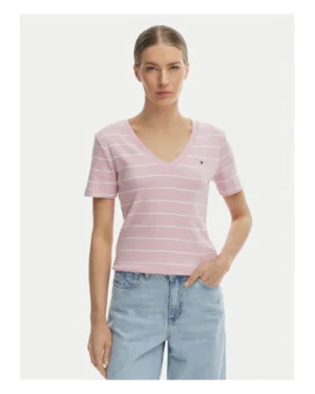 Tricou din bumbac cu dungi,