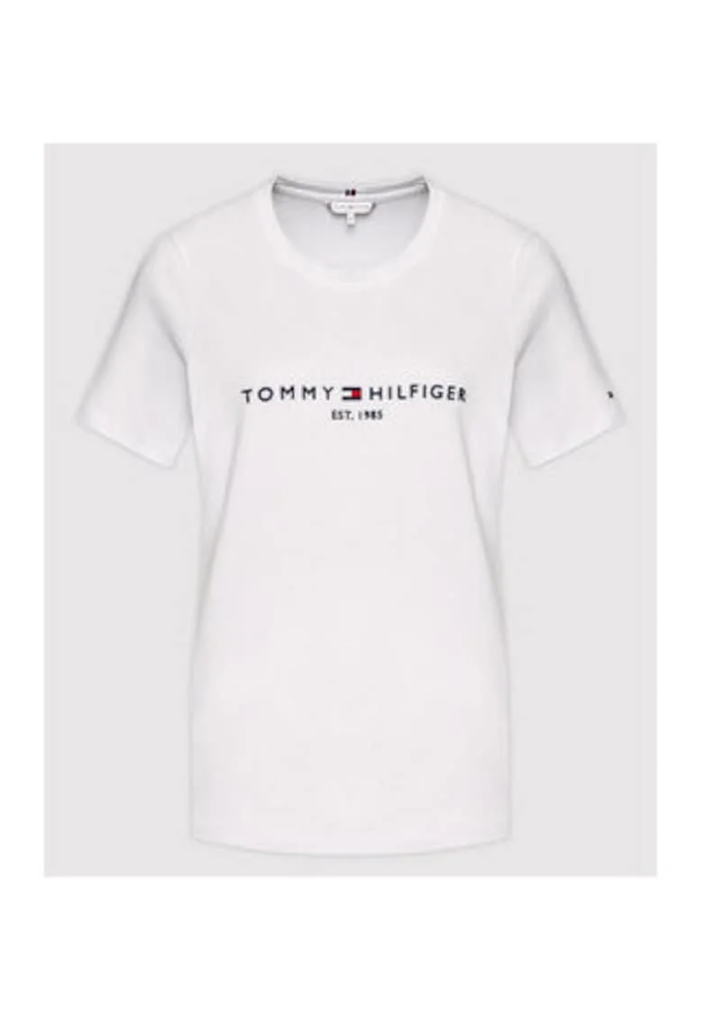 Tricou din bumbac organic cu logo pe piept,