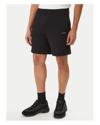 Pantaloni scurti din bumbac cu snur de ajustare in talie