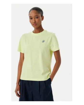 Tricou cu croiala regular-fit si decolteu la baza gatului