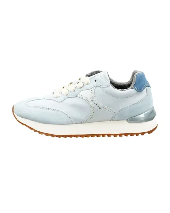 Pantofi sport cu garnituri de piele intoarsa Bevinda, Albastru deschis/Argintiu
