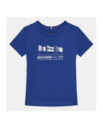 Tricou cu imprimeu grafic si decolteu rotund,