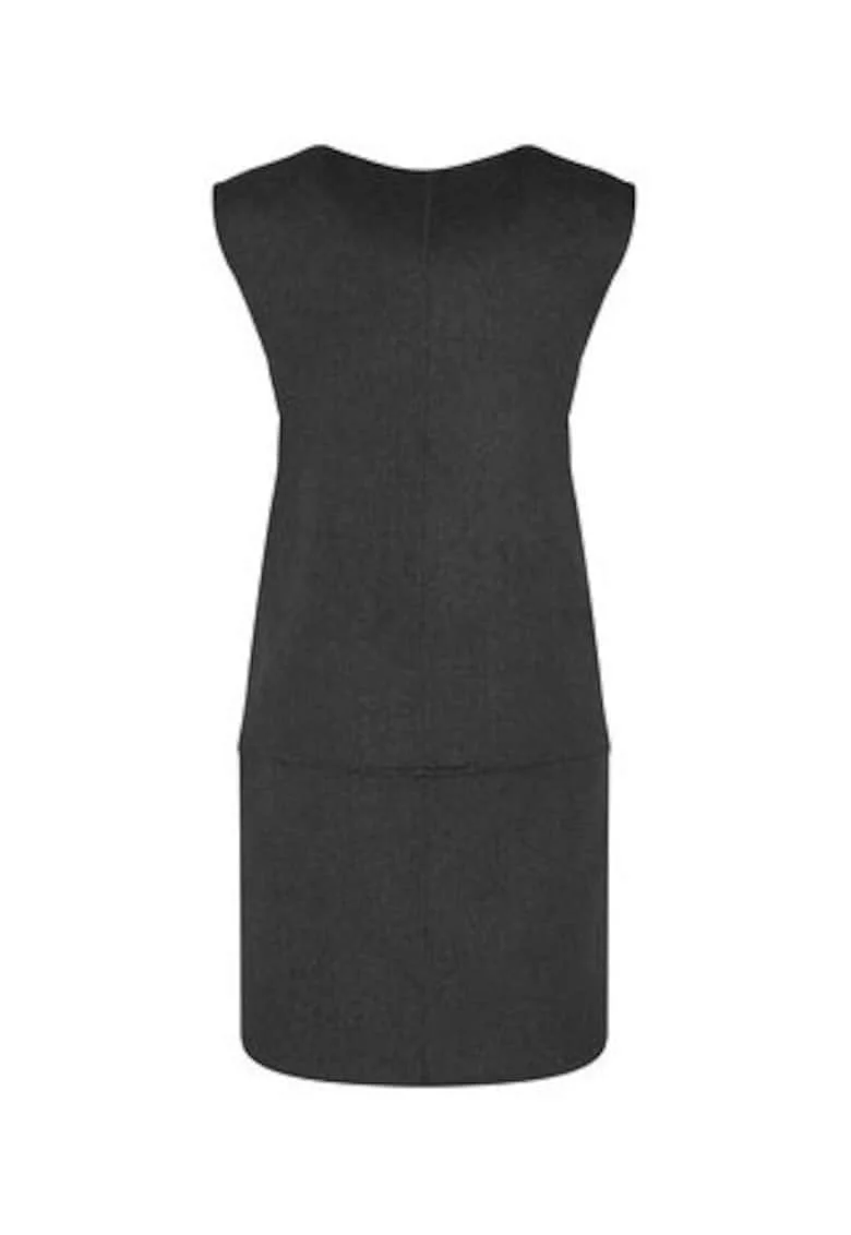 Rochie tricotata cu decolteu rotund,