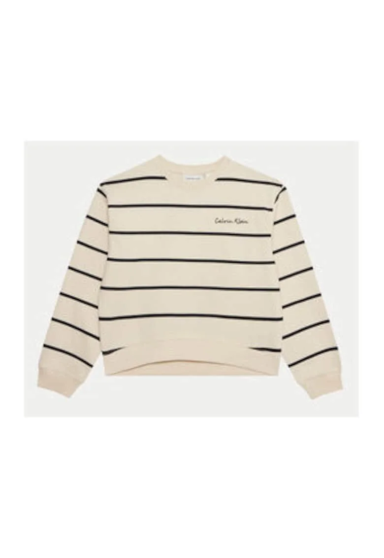 Bluza de trening in dungi cu logo