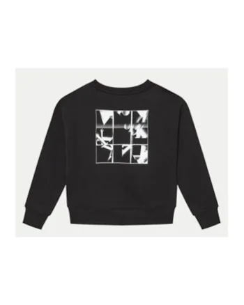 Bluza sport din bumbac cu imprimeu logo