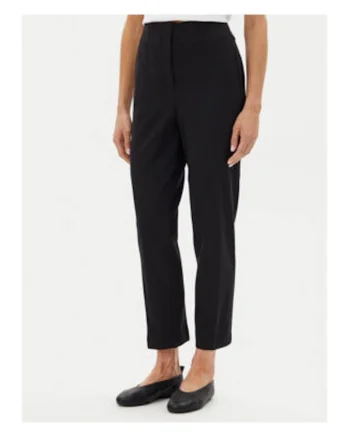 Pantaloni crop cu talie inalta