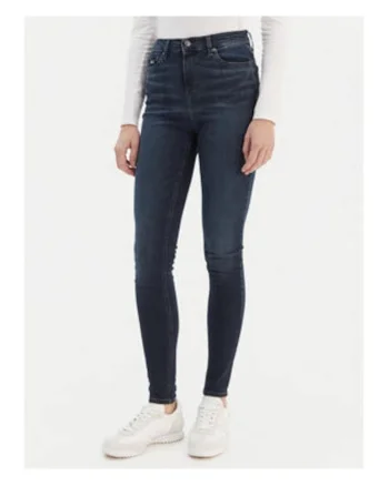 Blugi skinny cu talie inalta,