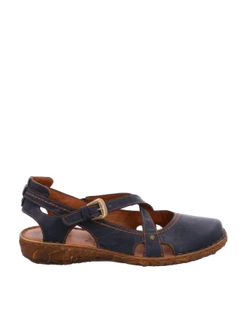 Sandale dama  piele naturala, albastru,
